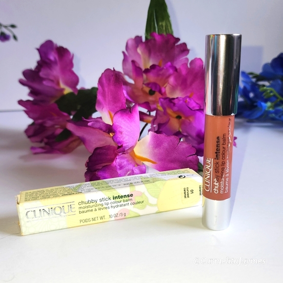 BNIB》Clinique 💄 Chubby Stick Intense Moisturizing Color Balm (Curviest Caramel) - Picture 2 of 5